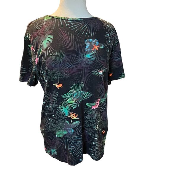 H&M Tropical Colorful Short Sleeve T-shirt size Large - Picture 1 of 7